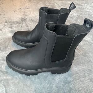 Timberland Boots Black Slip On Women’s Size 8 Excellent Condition Style A7546